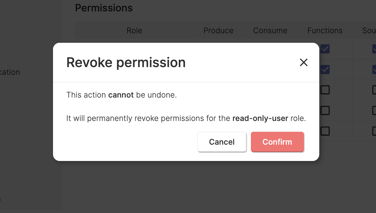 confirm revoke pulsar namespace permissions